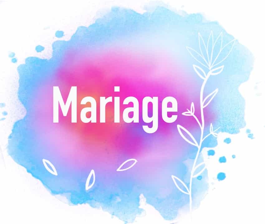 illustration mariage
